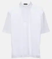 [Loro Piana] Loro Piana Linen polo shirt AU 8 white