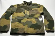 Camo Mountain Hardwear Hicamp Fleece Mens Small Sherpa Half Zip Jacket NWT New