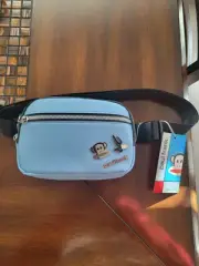 NEW - Paul Frank - Julius the Monkey - Soft Blue Waist Bag. Brand New w/ Tags