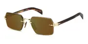 David Beckham DB 7109/S T5U/MT Men's Sunglasses Gold Size 56