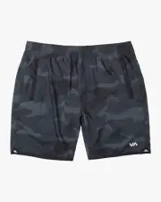 RVCA MENS BLACK CAMO YOGGER SHORTS SIZE 2XL NWT