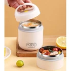 Soup Cup 304 Stainless Steel Vacuum Thermal Lunch Box Insulated Lunch Bag