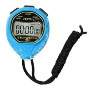 Digital Simple Stopwatch Timer, No Bells, No Alarm, 50M Waterproof Blue 1Lap