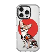 iPhone 16 Pro Clear Case MagSafe Compatible Yakuza Chihuahua