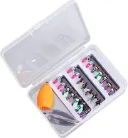 Fly Fishing Lures - Metal Saltwater Fishing Lures Freshwater Fishing, Versatile Fishing Hard Fishing Tackle Kit | Fishing Bait Kit for Trout Bass Salmon Carp Fishing Bait - Realistic