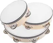 EPIGEIST Wooden Tambourine Set for Children Handheld Percussion Instrument Preschool Music Education Tool
