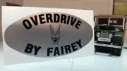 Toylander Electric Land Rover Series 1/2 Scale Fairey Overdrive Tub Badge Decal