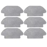 Pack of 6 Wipes for Mi Robot Vacuum Mop 2S / S12 / Mop P/Mop Pro Microfibre Mop Pad Washable Mop Cloth Accessory