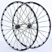 Wheels MTB 26" 27.5" 29" Wheelset QR Disc Brake 7 8 9 10 11 Speed Cassette Bearing Hubs Mountain Bikes Aluminium Wheel Set Front Rear Rims (Color : Black Hub, Size : 26inch)