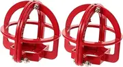 OSOLADY 2 Pcs Cover Sprinkler Head Guard Cage Sprinkler Head Guards Fire Sprinkler Cage Sprinkler Head Protector Recessed Sprinkler Cover Sprinkler Guard Shields Red Metal