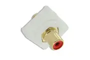RCA Red Female Plug Connector for Clipsal Wall Plate DIY Gold Plated