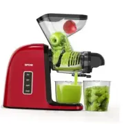 Slow Masticating Juicer Machine, 3-inch Wide Chute, Cold Press Juicer for Red