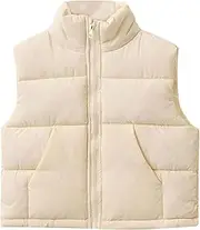 [FUFTRSXS] Little Girls Boys Down Vest Puffer Sleeveless Outfit Coat Toddler Winter Down Jacket Kids Autumn Winter Clothes Boys Puffer Vest Jacket
