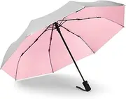 [Meichoon] Automatic Travel Umbrella Wind Resistant Small Compact Light Strong Mini Folding and Portable Backpack Car Purse Parasol Rain&Sun for Men and Women