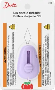 Dritz LED Needle Threader Cutter with Retractable Design for Easy Sewing