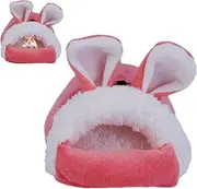 Hamster Bed - Soft and Warm Hamster House | Warm Guinea Cave Beds, Cotton Animal Pet Nest Cave, Cute Warm Bed Hideouts Cage Accessorie for Hamster Pochy