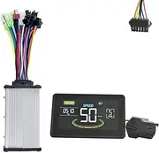 H6C Electric Bike LCD Display 24V-60V+36V 350W Sine Wave Controller Color Screen UART for Electric Bike Replacement Parts Accessories (SM 6PIN)