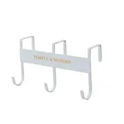 2Pcs Over-The-Door Hook Rack Metal Hooks Hanger Storage Holder Hanging Coat Hat home decoration accessories