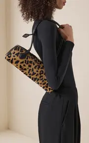 [ALAÏA] Le Teckel Medium Leopard-Print Pony Hair Bag