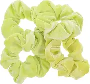 VINTORKY Large over Sized Scrunchies for Girls Orange Hair Accessories Stretchy Ponytail Holders 4 Pack Decorative Hair Bands