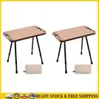 Folding Camping Table Portable Picnic Table Beach Table for Outdoor (Brown) .