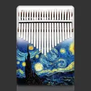 21 Keys Kalimba Chromatic Wood Musical Keyboard Child Beginner Thumbs Piano