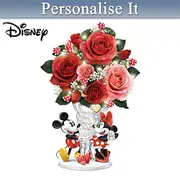 Disney Personalised Crystal Vase Centrepiece With Lights