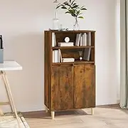 Generic Highboard Smoked Oak 60x36x110 cm Engineered Wood,821225