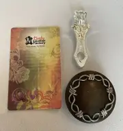 Tandy Leather Ornate Round Sable Brown Concho
