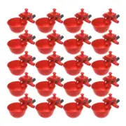 20 PCS Pigeon Drinking Bowl Automatic Waterer Chick Fountain Chicken Cups