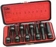 SP Tools SP20375 - 9 Piece 1/2" Inhex Impact Socket Set SAE