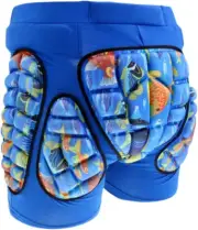 MagiDeal Ski Hip Butt Protective Pad Hip Padded Shorts Snowboard Skate - Blue...