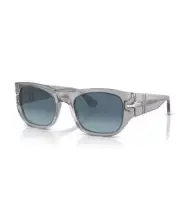 Persol 0PO3308S 309/Q8 Transparent Grey/Azure Blue Gradient Unisex Sunglasses