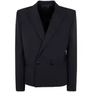 [Balmain] Balmain Wool Double-breasted Blazer 50 IT BLACK