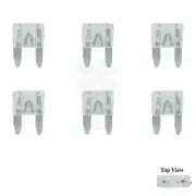 6x Mini Blade Fuse APM ATM 25A Amp Motorcycle Automotive Circuit Spade Set Kit