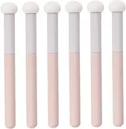 Healeved 6 Pcs Sponge Concealer Brush Under Eye Brush Makeup Concealer Brush for Women Facial Makeup Concealer Brush Sponge Foundation Brush Mushroom Concealer Brush Wooden Handle