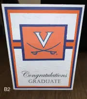 Handmade Class Of 2025 Or Any Year UVA Cavaliers Graduation Congratulations Card