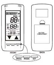 SkyTech RC-5301P Remote Control Transmitter Touch Screen Programmable Thermostat