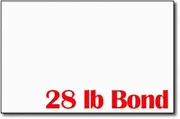 White Linen 28lb Bond 5 1/2" x 8 1/2" Sheets (Half Letter Size) - 250 Sheets