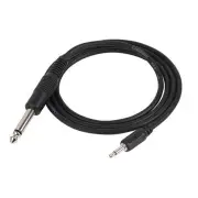 2Pcs QS6712 3.5mm to 6.5mm Male to Male Audio Cable Pure Copper Audio Adapter Extension Cable for Computer Amplifier Mixer