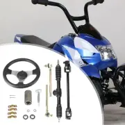 300mm Steering Wheel Steel Kit Replacement Nonslip Gear Rack Pinion for Quad
