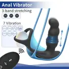 Telescopic Prostate Massager Thrusting Anal Plug Butt Vibrator Sex Toys For Men