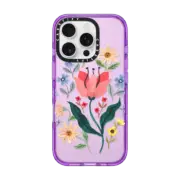 iPhone 16 Pro Impact Case Pastel Flowers