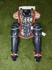 New Nike Diamond Elite Catcher Gear 4th of July Set 17”