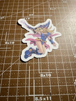 Dark Magician Girl Sticker 3”x3” Uv Waterproof