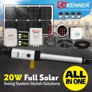 Kenner Farm Full Solar Heavy Duty Swing Gate Opener 5x Remote wireless Keypad