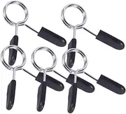 FOYTOKI 5Pcs Barbell Spring Clip Collars for Weightlifting Gym Powerlifting Durable Clamp Handle Construction Secure Fit for Cross Fit