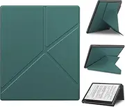 Slimshell Case for Kobo Elipsa 2E 10.3" 2023 Released, Origami Standing Lightweight PU Leather Stand Smart Cover with Auto Sleep Wake Feature for Kobo Elipsa 2E 10.3 inch with Pen Holder (Dark Green)