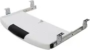 jojofuny Under Desk Keyboard Tray Sliding Keyboard Holder with Smooth Glide Ergonomic Design for Home Office Sturdy Construction Easy Installation with Mouse Platform