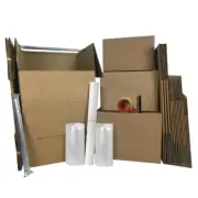 UBMOVE 2 Room Wardrobe Kit 18 Moving Boxes plus Packing Supplies